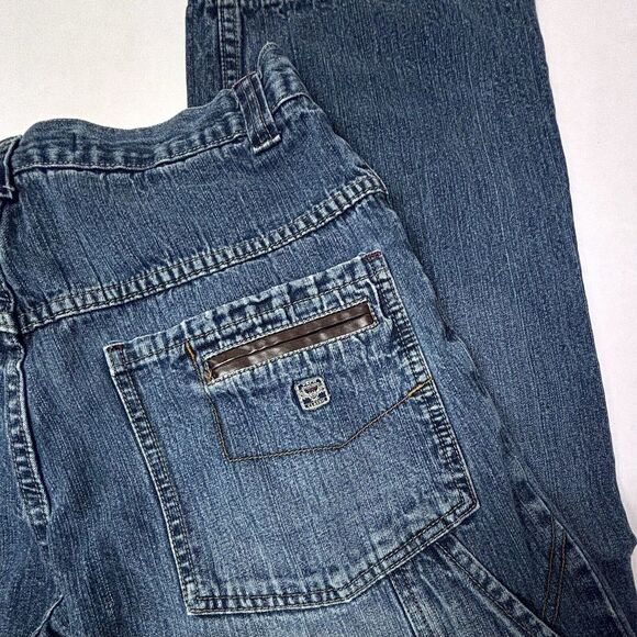 VTG Paco Jeans Carpenter Men's 32X28 Skate Baggy Dark Logo Y2K Faux Leather GUC‎ - Picture 8 of 12